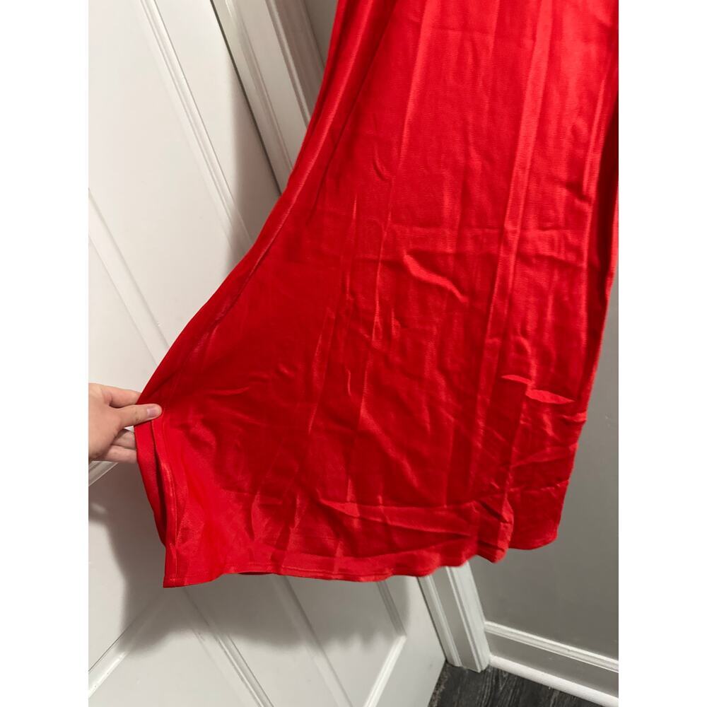 Anthropologie The Tilda Maxi Slip‎ Skirt in Red size XXS - Picture 4 of 8
